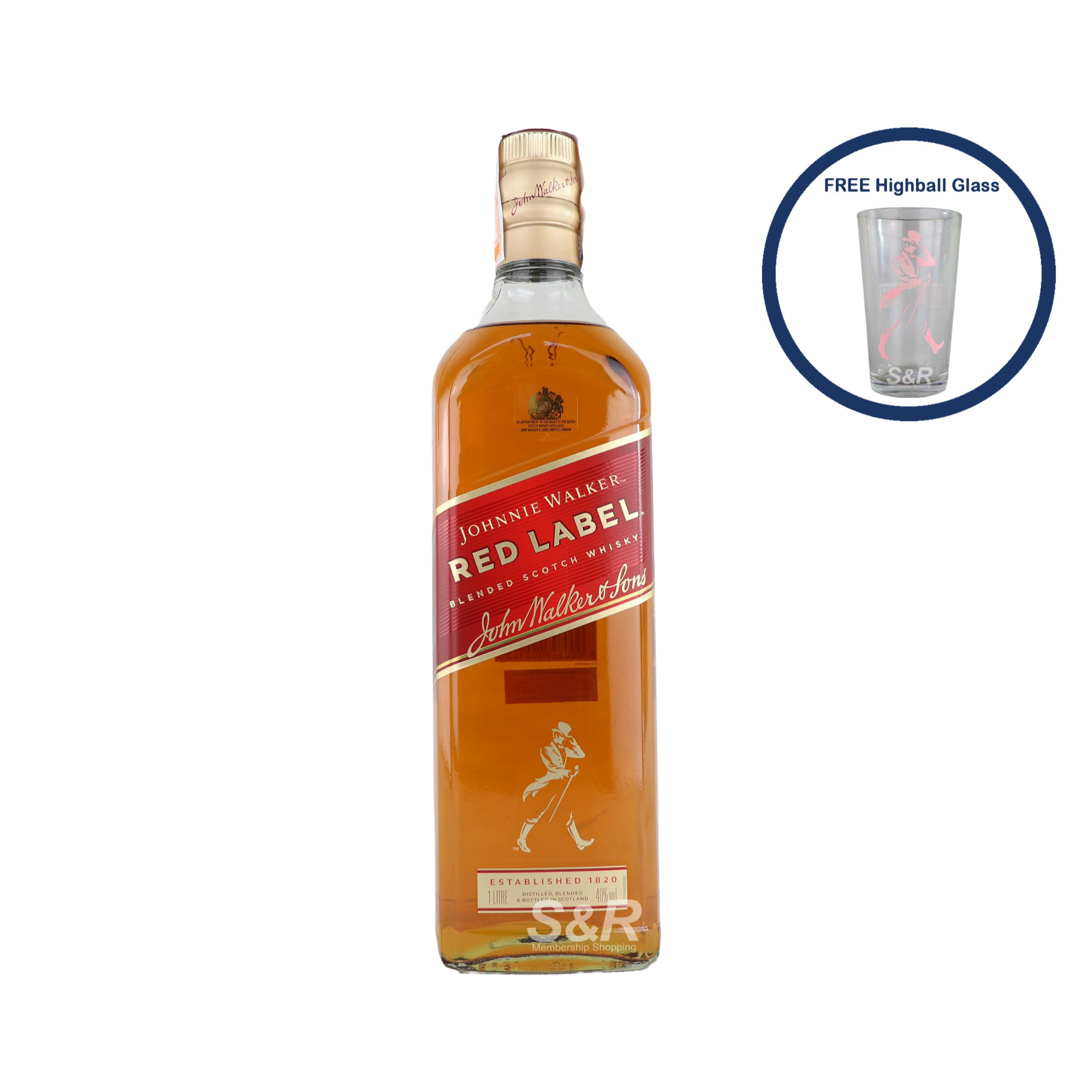 Johnnie Walker Red Label Blended Scotch Whisky Value Pack 1L Johnnie Walker Red Label Blended Scotch Whisky Value Pack 1L